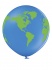 Balon Zemlja, svet, lateks (1 kom)
