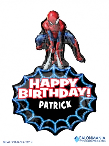 Balon Spiderman ime rojstni dan